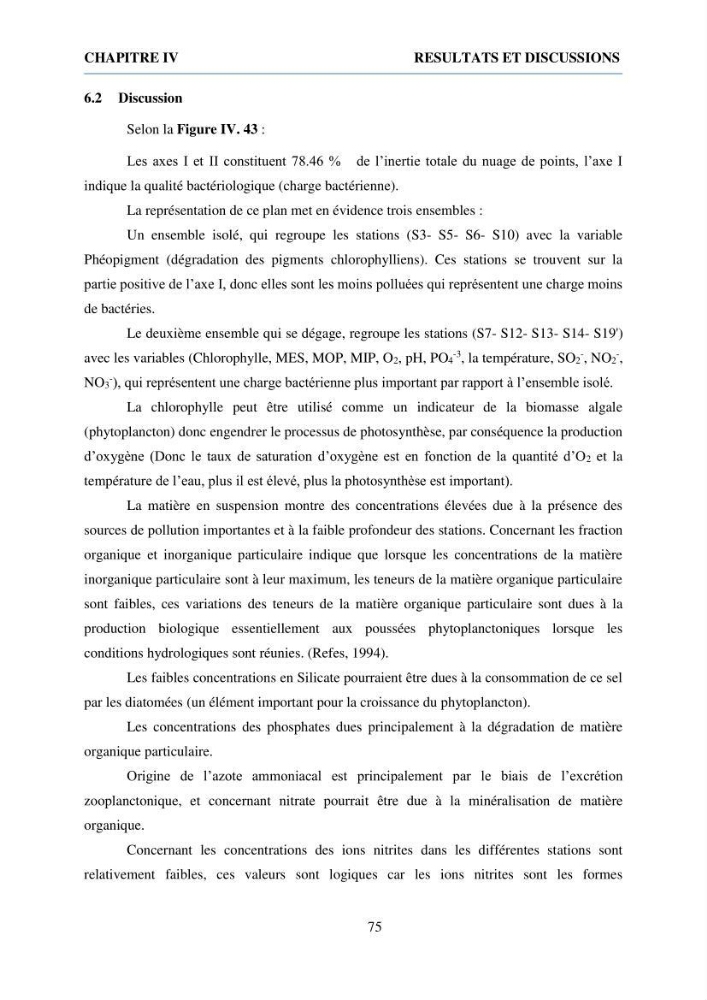 Qualité physico-chimique et bactériologique des eaux littorales