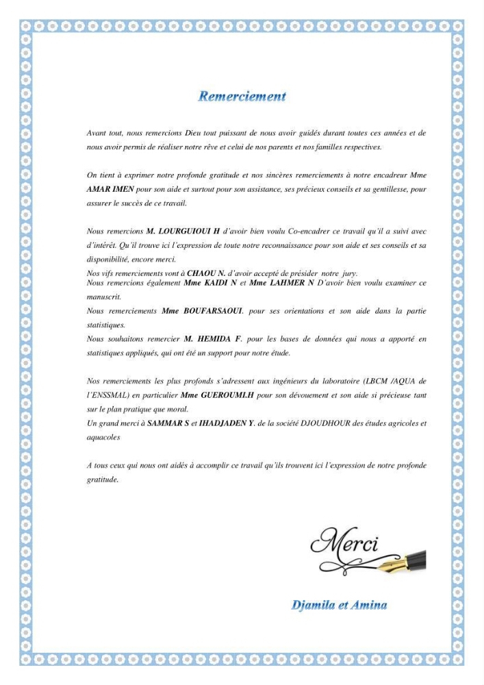Contribution à l\'étude de la déférienciation morphométrique et génétique des daurades ( Sparus aurata) (linné 1758) sauvages et d\'élevage: