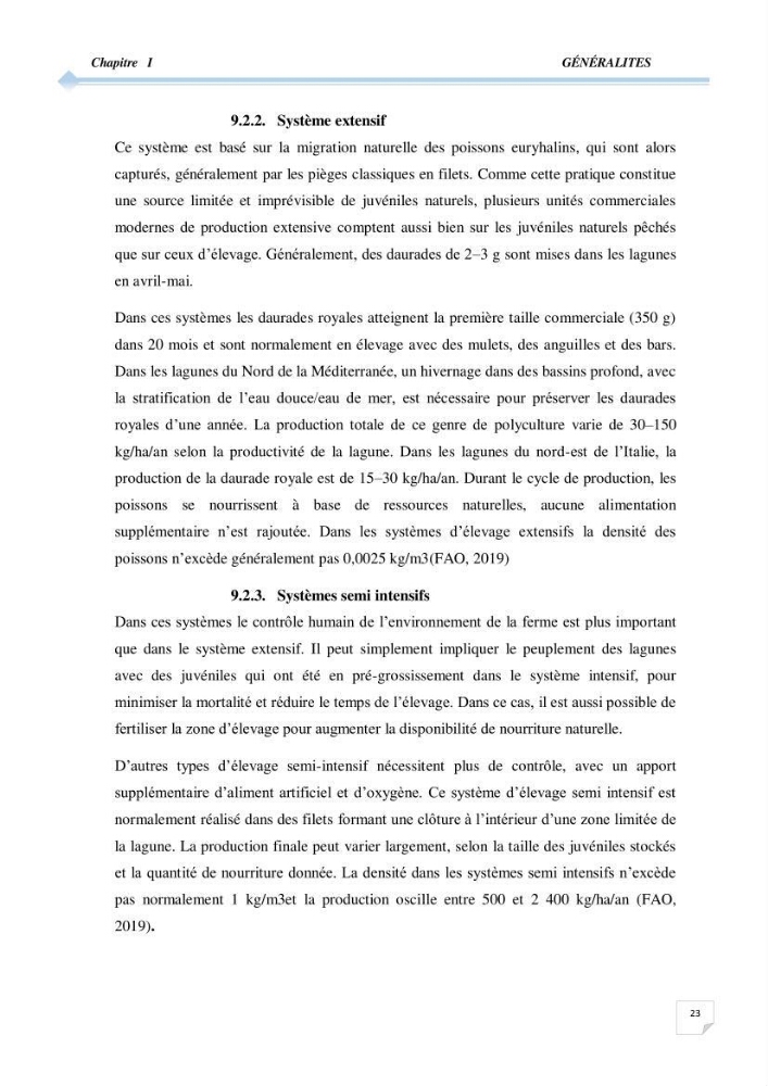 Contribution à l\'étude de la déférienciation morphométrique et génétique des daurades ( Sparus aurata) (linné 1758) sauvages et d\'élevage: