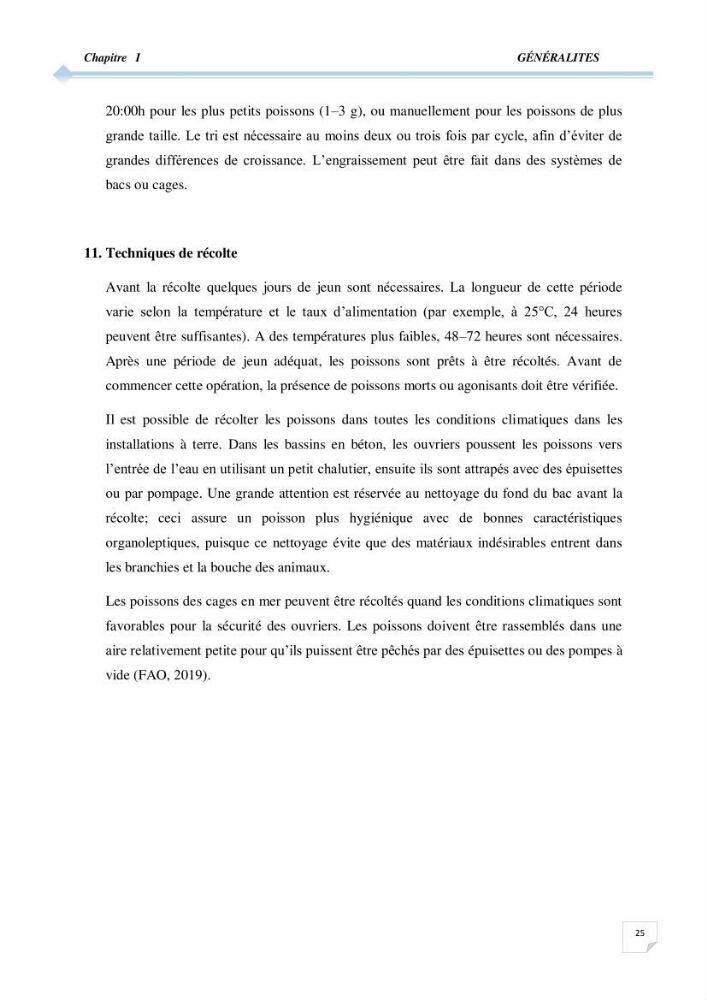 Contribution à l\'étude de la déférienciation morphométrique et génétique des daurades ( Sparus aurata) (linné 1758) sauvages et d\'élevage: