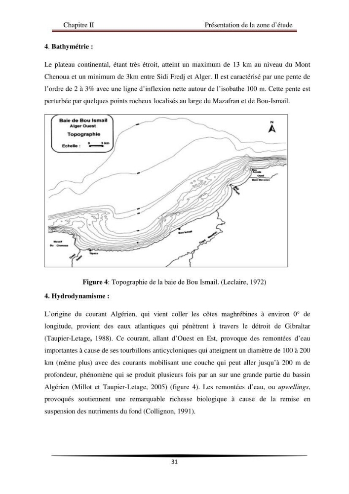 Analyse géostatistique de quelques paramètres de pollution côtière dans la baie de Bou-Ismail: