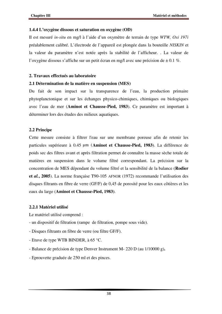 Analyse géostatistique de quelques paramètres de pollution côtière dans la baie de Bou-Ismail: