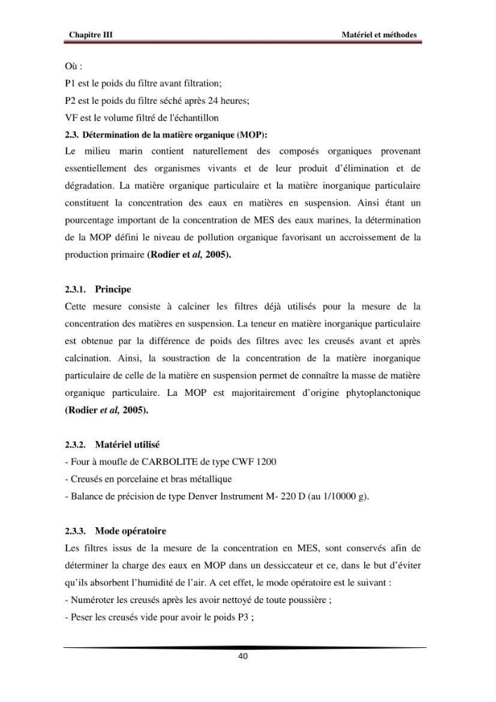 Analyse géostatistique de quelques paramètres de pollution côtière dans la baie de Bou-Ismail: