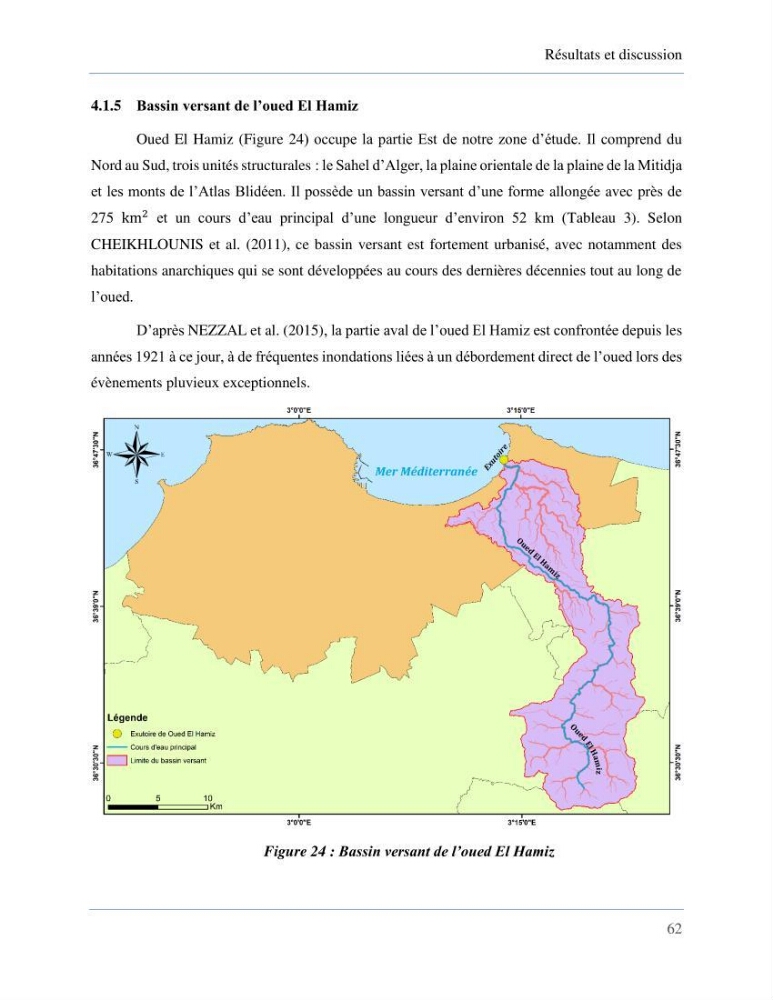 Etude de la vulnérabilité de la wilaya d’Alger aux inondations et estimation de leur variabilité spatio-temporelle