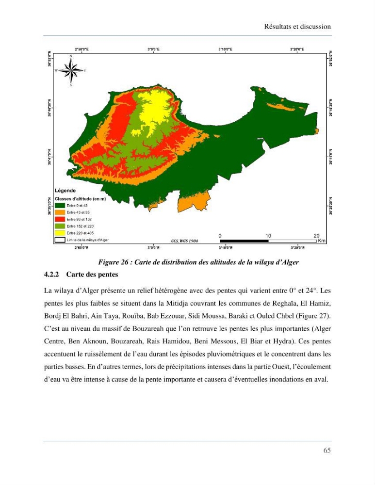 Etude de la vulnérabilité de la wilaya d’Alger aux inondations et estimation de leur variabilité spatio-temporelle