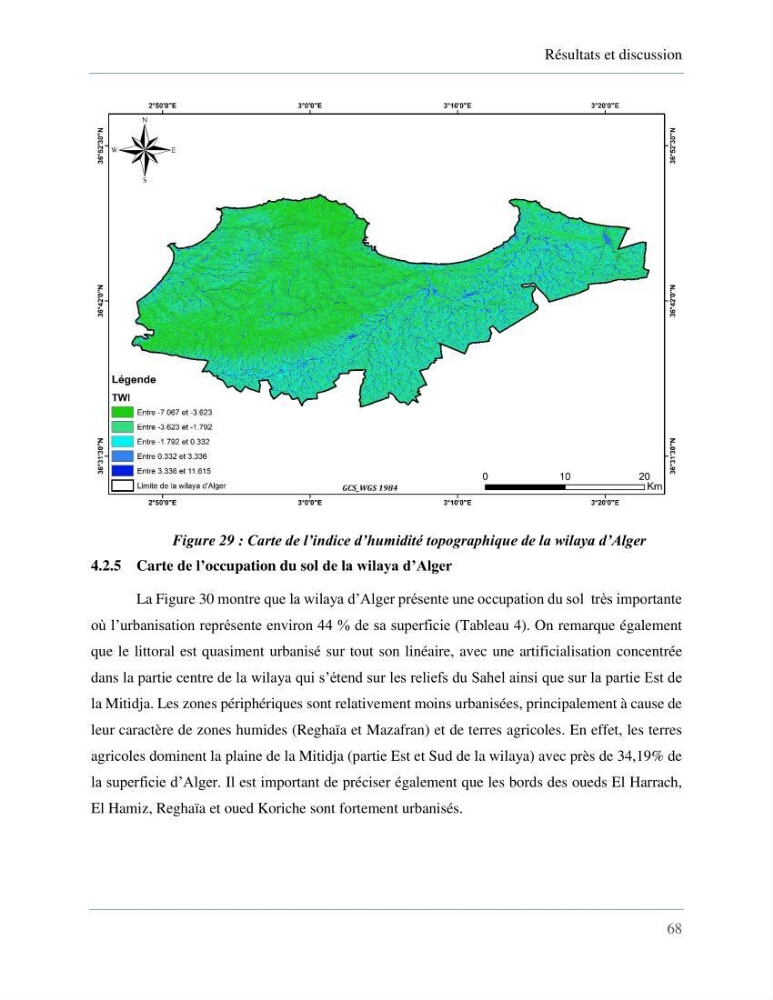 Etude de la vulnérabilité de la wilaya d’Alger aux inondations et estimation de leur variabilité spatio-temporelle
