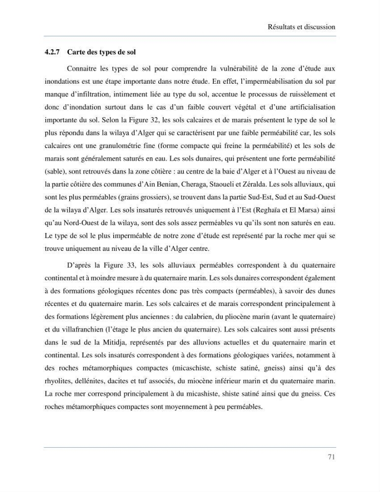 Etude de la vulnérabilité de la wilaya d’Alger aux inondations et estimation de leur variabilité spatio-temporelle