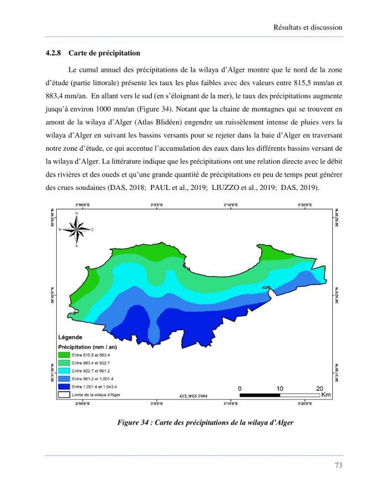 Etude de la vulnérabilité de la wilaya d’Alger aux inondations et estimation de leur variabilité spatio-temporelle