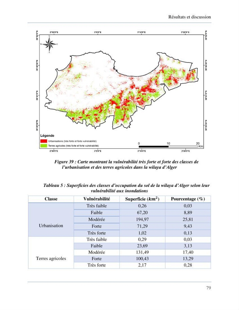 Etude de la vulnérabilité de la wilaya d’Alger aux inondations et estimation de leur variabilité spatio-temporelle