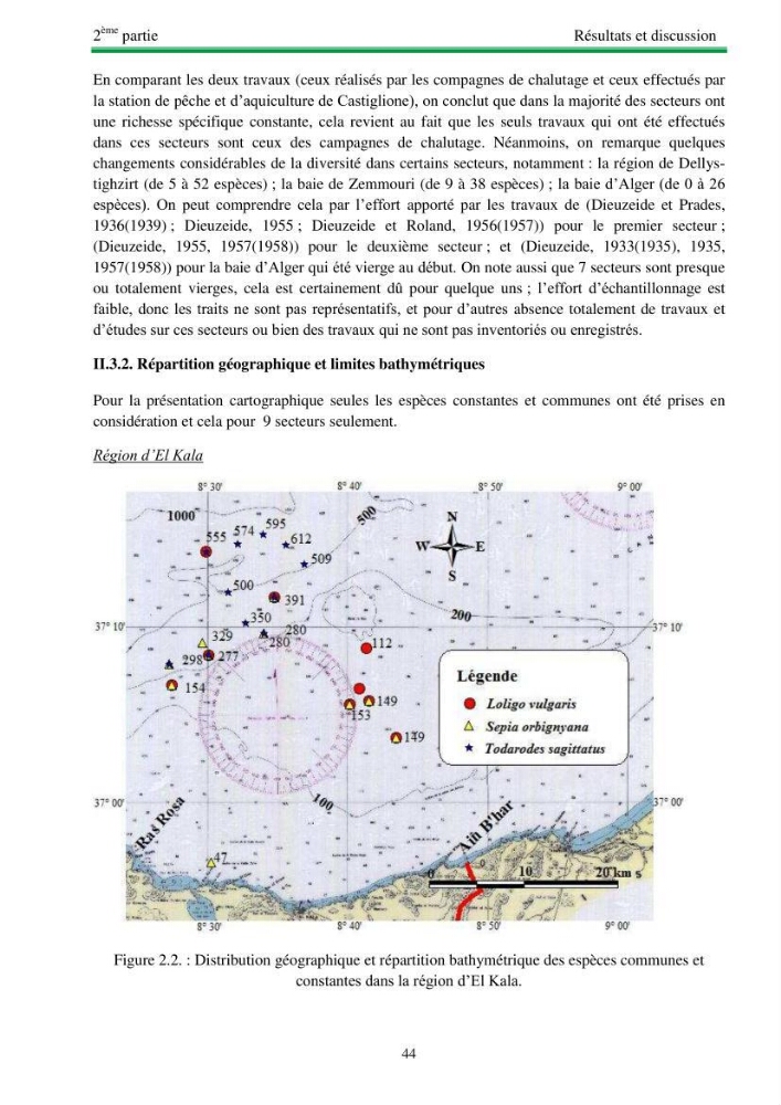Protocole de mise en place d\'une base de données sur la biodiversité des mollusques marins de la côte algerienne