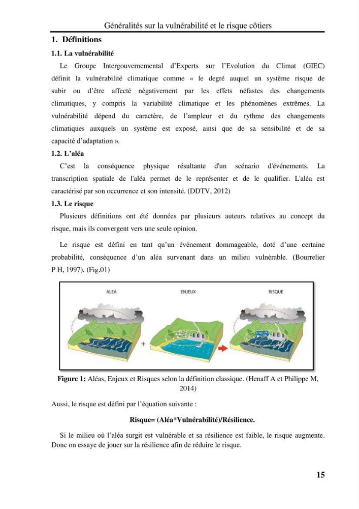 Evaluation de la vulnérabilité côtière du Parc National de Taza (wilaya de Jijel)
