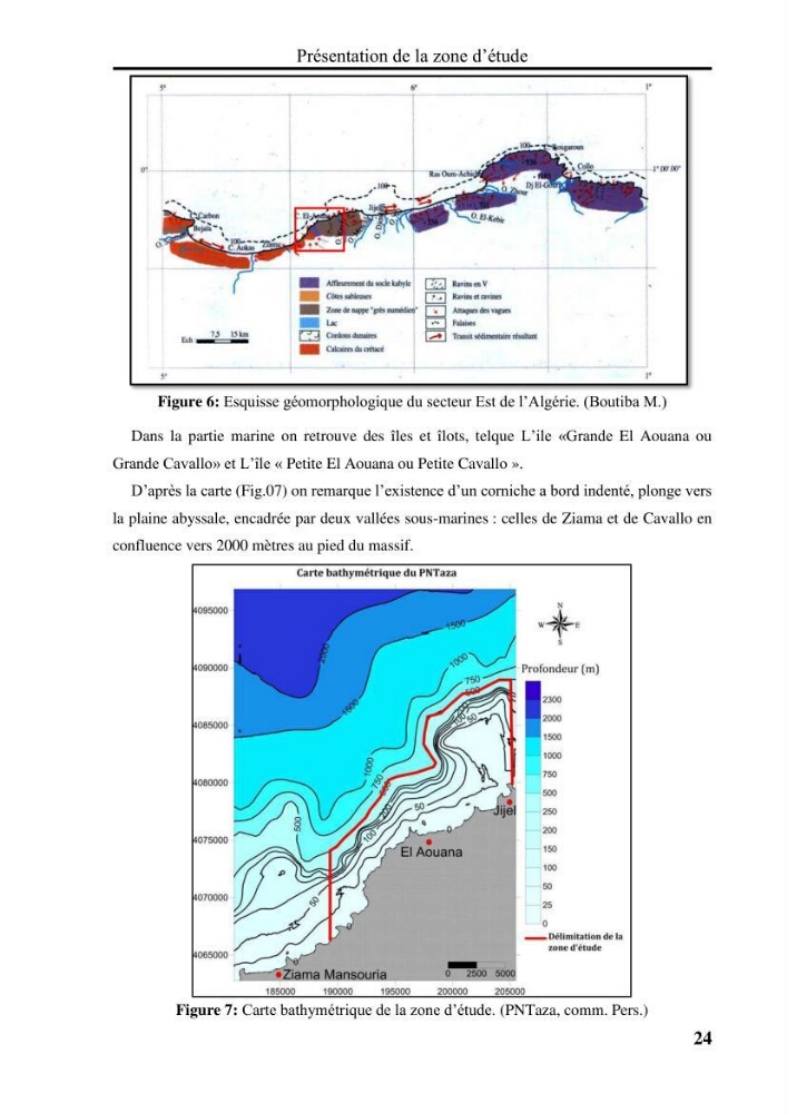 Evaluation de la vulnérabilité côtière du Parc National de Taza (wilaya de Jijel)