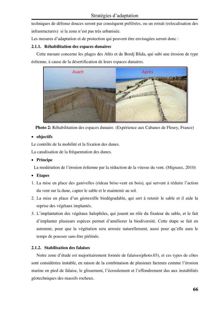 Evaluation de la vulnérabilité côtière du Parc National de Taza (wilaya de Jijel)