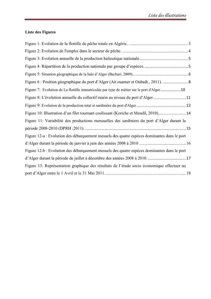 Etude socio-économique de la pêcherie sardinière du port d\'Alger