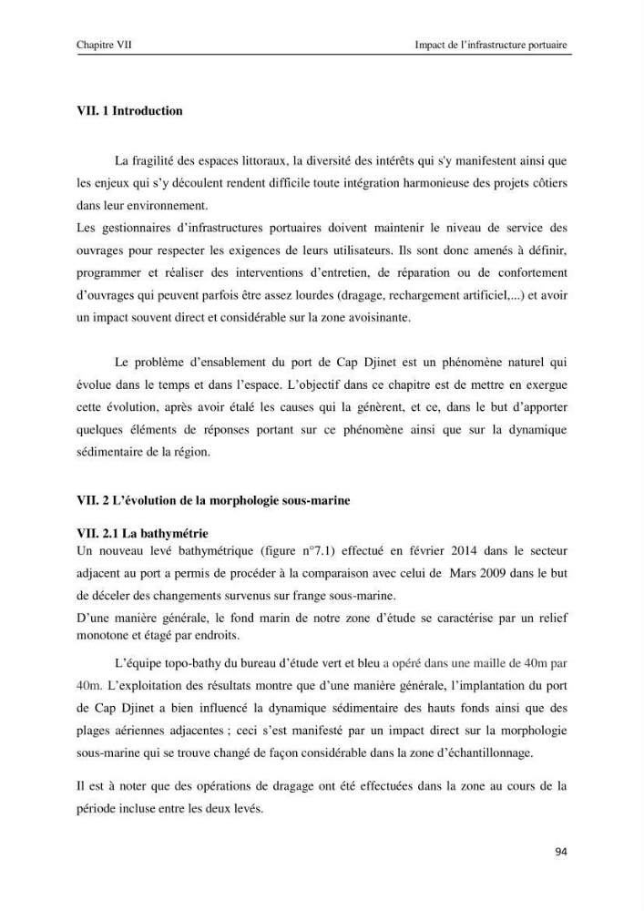 Impact des infrastructures maritimes sur le littoral