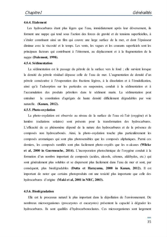 Evaluation de l\'étatt de la pollution des eaux superficielles du bassin Mustapha: Port d\'Alger
