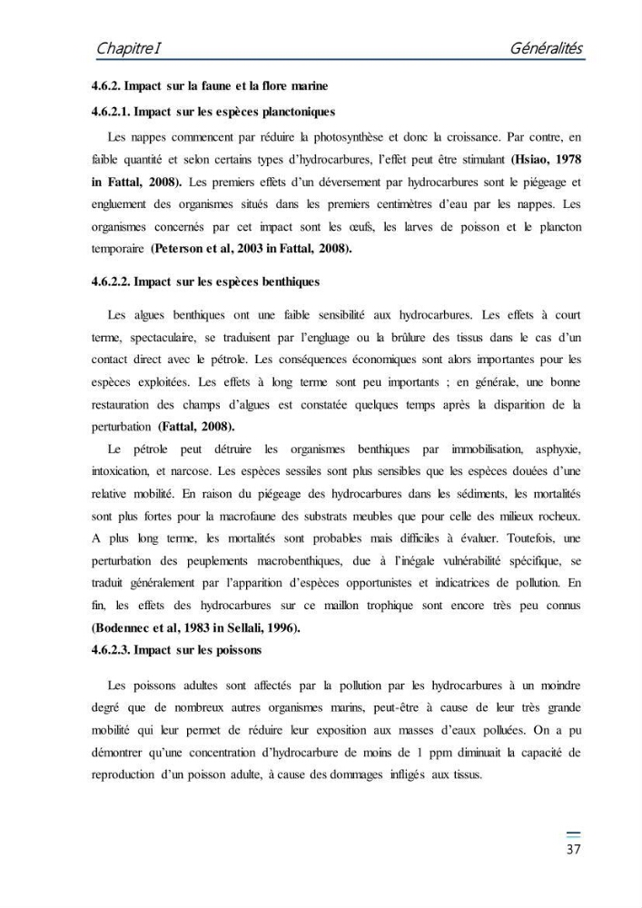 Evaluation de l\'étatt de la pollution des eaux superficielles du bassin Mustapha: Port d\'Alger