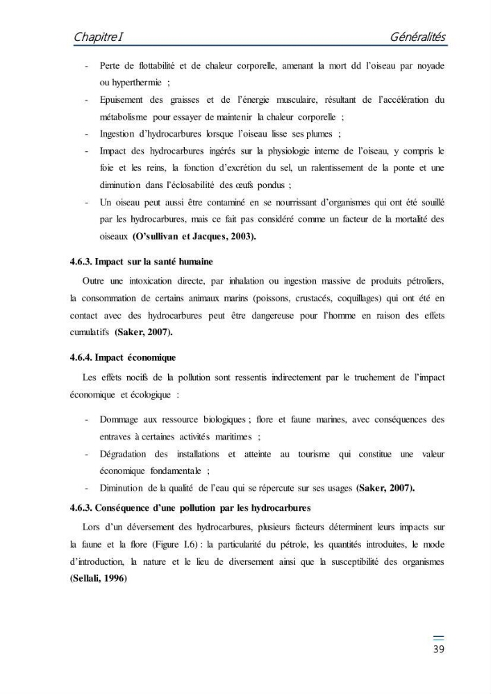 Evaluation de l\'étatt de la pollution des eaux superficielles du bassin Mustapha: Port d\'Alger