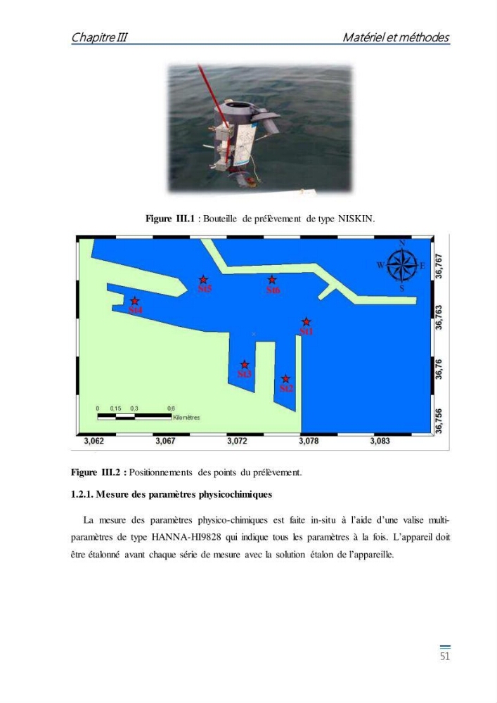 Evaluation de l\'étatt de la pollution des eaux superficielles du bassin Mustapha: Port d\'Alger