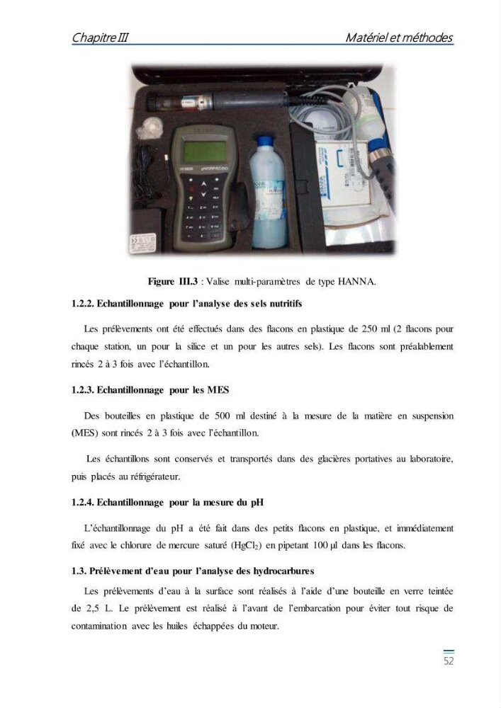 Evaluation de l\'étatt de la pollution des eaux superficielles du bassin Mustapha: Port d\'Alger