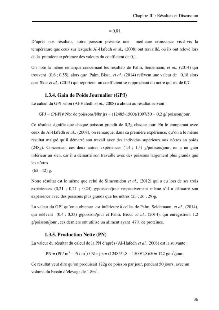 Suivi d\'un systeme d\'élevage en aquaculture