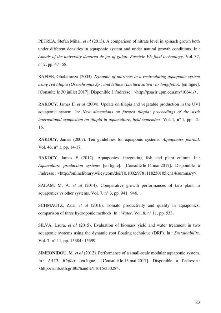 Suivi d\'un systeme d\'élevage en aquaculture