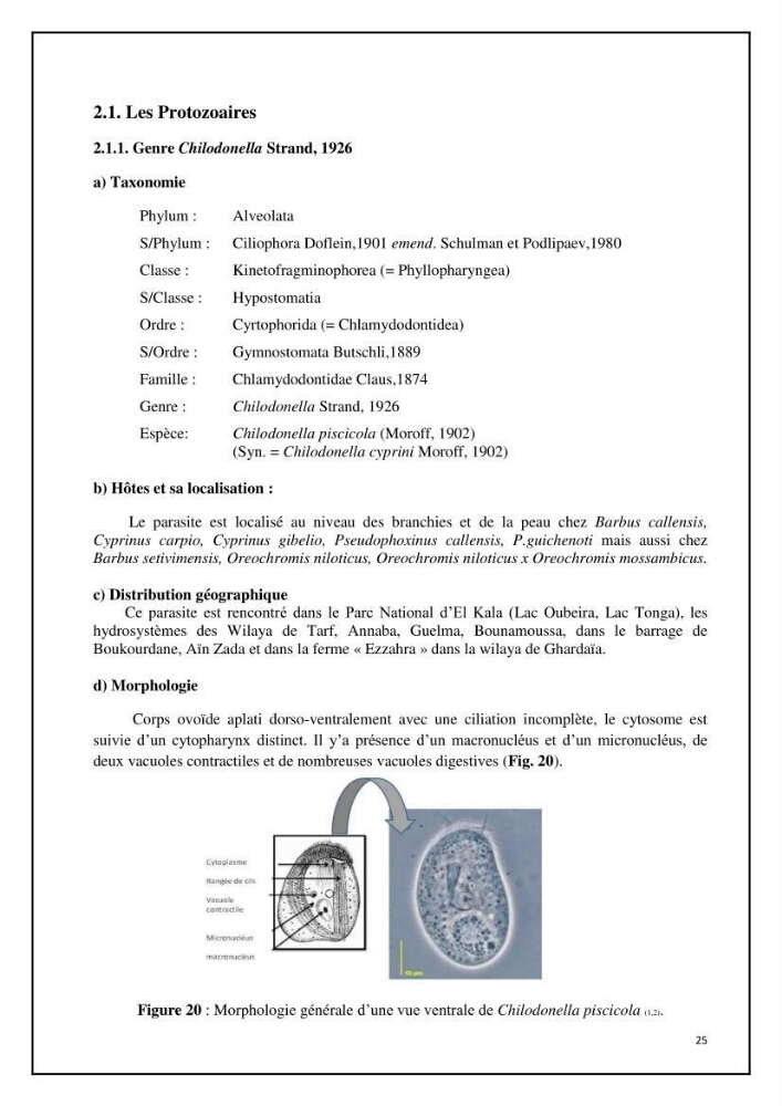 Inventaire de la parasitofaune des poissons dulcicoles d\'Algérie