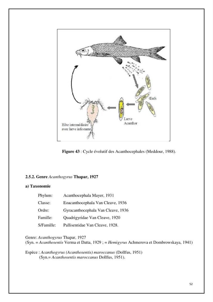Inventaire de la parasitofaune des poissons dulcicoles d\'Algérie