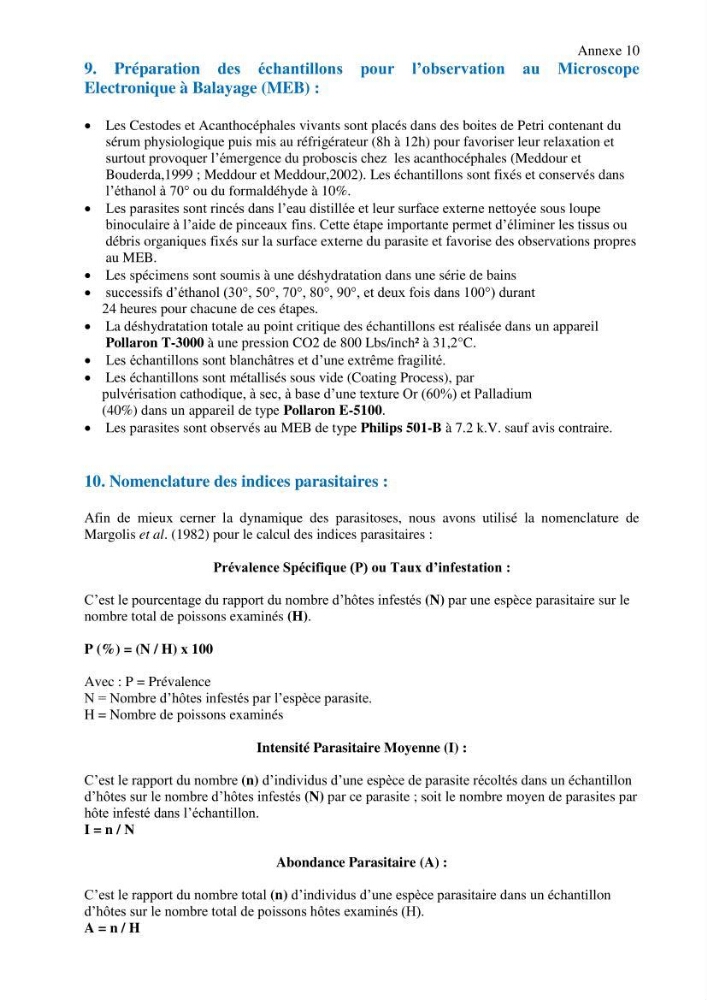 Inventaire de la parasitofaune des poissons dulcicoles d\'Algérie