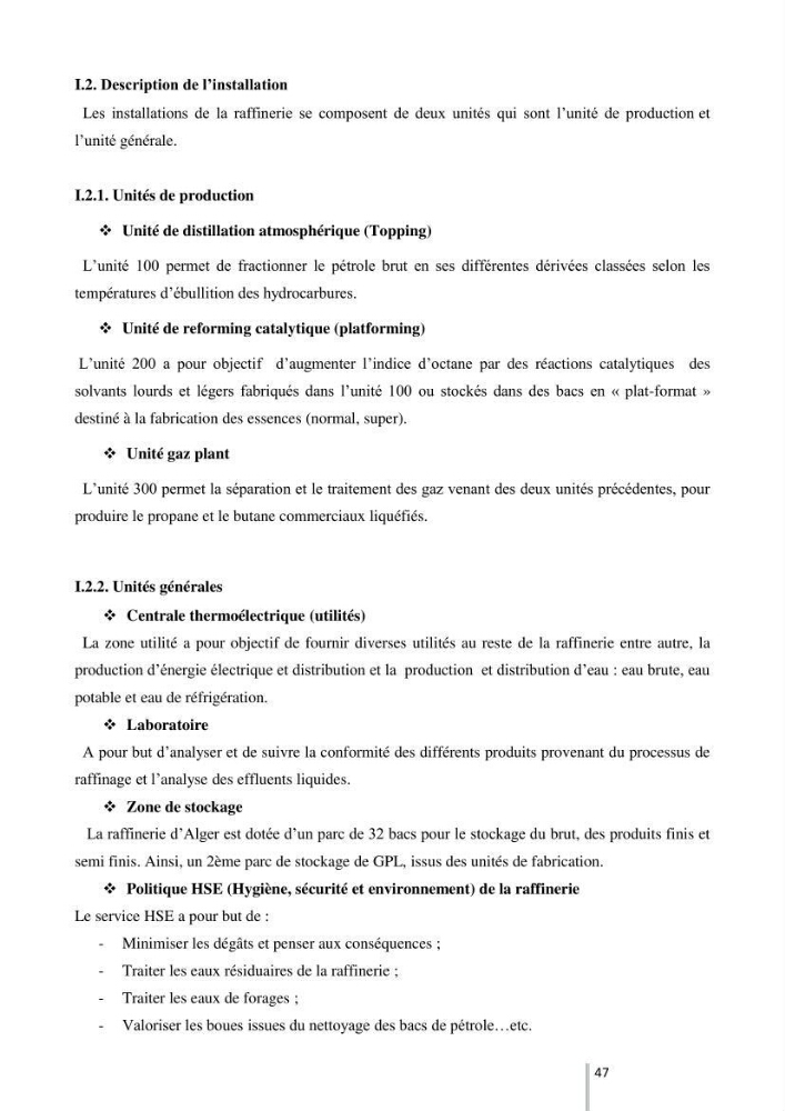 Etude de l’efficacité de la dégradation des hydrocarbures aromatiques par combinaison entre l’adsorption sur charbon actif et la photocatalyse hétérogène dans les eaux huileuses (Raffinerie d’Alger):