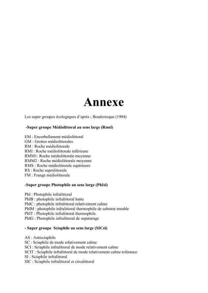 Recherche des espèces algales à intérêt aquacole dans la région de Tipaza: utilisation et valorisation