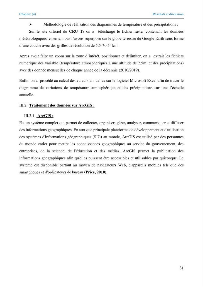 Etude de la circulation hydrologique dans la partie Est du Bassin Algérien (Chlef-Oran)