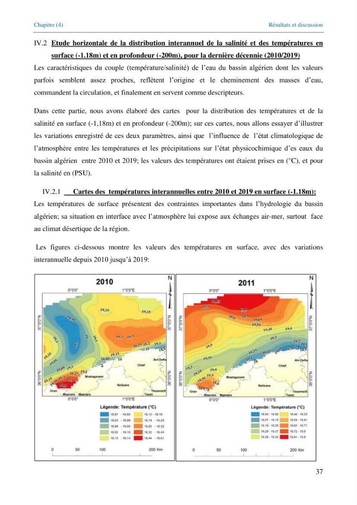 Etude de la circulation hydrologique dans la partie Est du Bassin Algérien (Chlef-Oran)