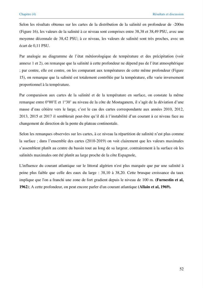 Etude de la circulation hydrologique dans la partie Est du Bassin Algérien (Chlef-Oran)