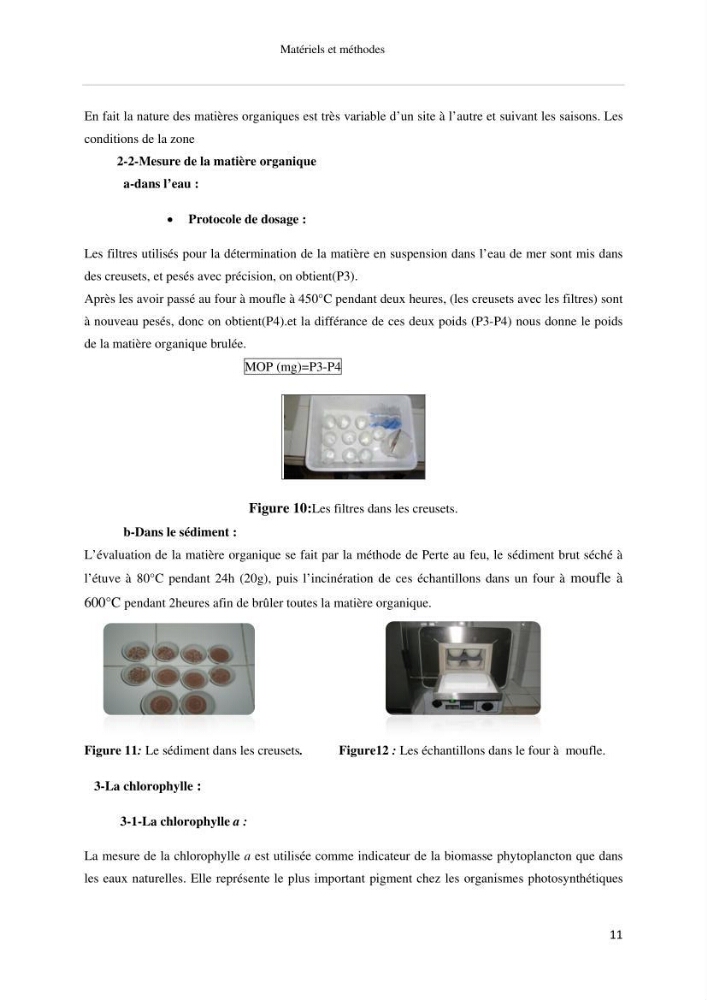 Les paramétres physico-chimiques et biologiques de la zone Ouest de Sidi-Fredj