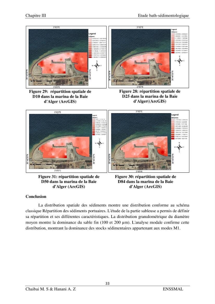 Modélisation hydrodynamique et étude d’agitation: (Cas de la Marina Bay D’Alger)