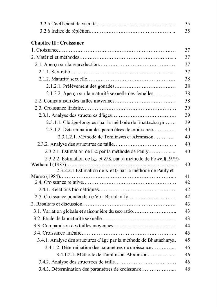 Contribution a l\'étude du régime alimentaire, de la croissance et de l\'exploitation de la squille squilla mantis linnaeus ,1758 dans la baie de bou-ismail.: