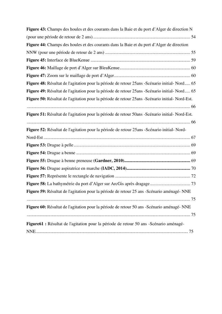 Modélisation de l\'agitation des vagues dans le port d\'Alger: application du modèle Telemac