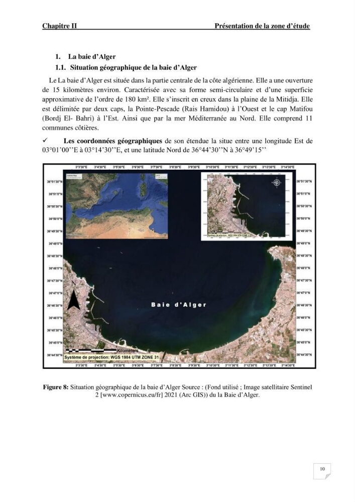 Modélisation de l\'agitation des vagues dans le port d\'Alger: application du modèle Telemac