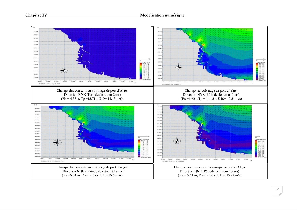 Modélisation de l\'agitation des vagues dans le port d\'Alger: application du modèle Telemac