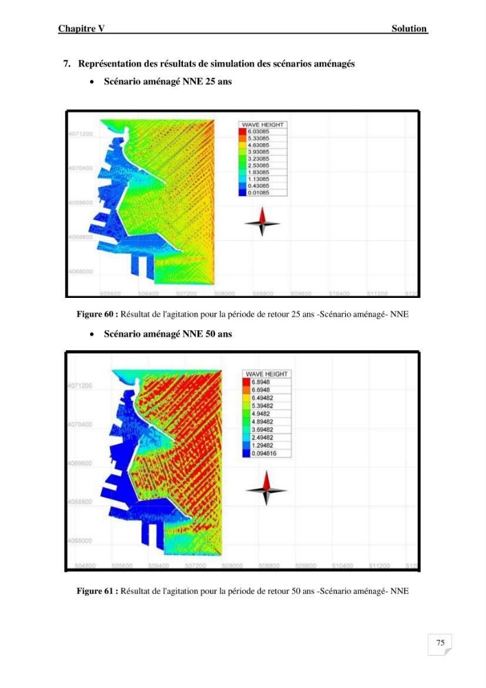 Modélisation de l\'agitation des vagues dans le port d\'Alger: application du modèle Telemac
