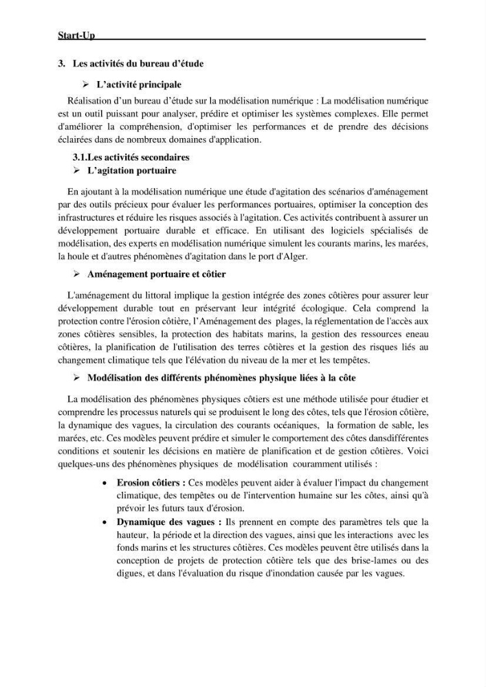 Modélisation de l\'agitation des vagues dans le port d\'Alger: application du modèle Telemac