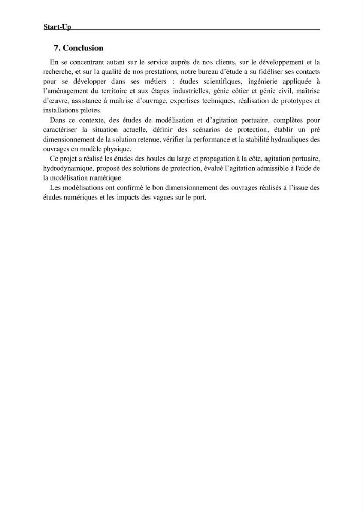 Modélisation de l\'agitation des vagues dans le port d\'Alger: application du modèle Telemac