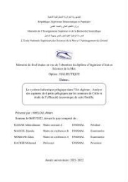 Le système halieutique pélagique dans l’Est algérien: analyse des captures de 4 petits pélagiques par les senneurs de Collo et étude de l’efficacité économique de cette flottille.