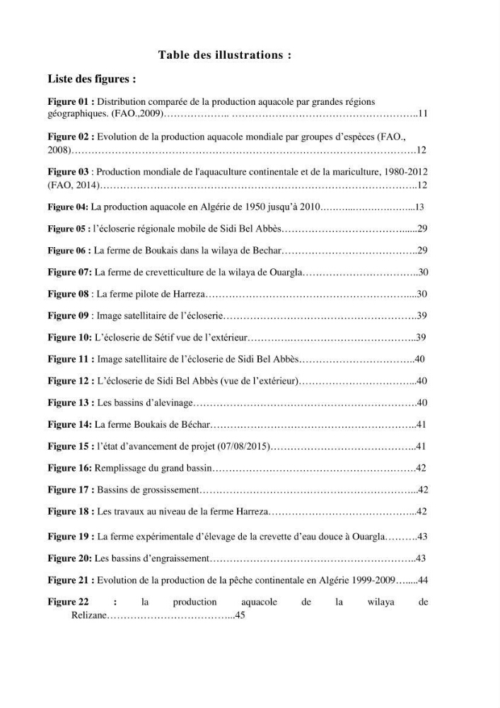 Développement de l\'aquaculture continentale: pisciculture,crevetticulture et pêche continentale en Algérie