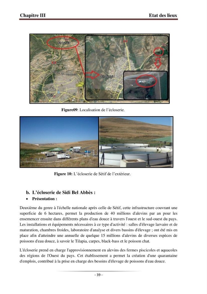 Développement de l\'aquaculture continentale: pisciculture,crevetticulture et pêche continentale en Algérie