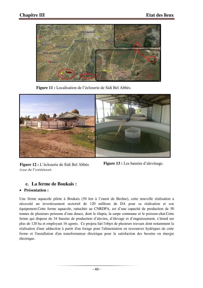 Développement de l\'aquaculture continentale: pisciculture,crevetticulture et pêche continentale en Algérie