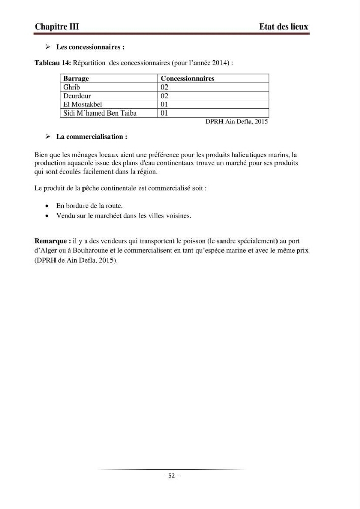 Développement de l\'aquaculture continentale: pisciculture,crevetticulture et pêche continentale en Algérie