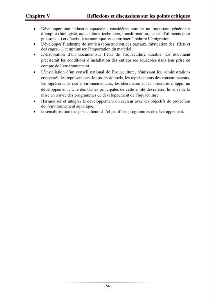 Développement de l\'aquaculture continentale: pisciculture,crevetticulture et pêche continentale en Algérie