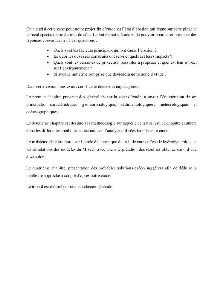 Etude de protection du rivage Club Hippique dans la willaya de Béjaïa: